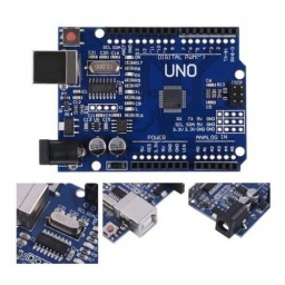 Arduino Uno R3 Alta Calidad ATMEGA328P-AU CH340G con Cable USB de 30 cm