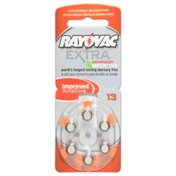 Pila para audfonos 1.45V blister x6 RAYOVAC