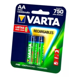 Pila Recargable Aa 1400 Ma Precargada Varta Blister X2 VARTA