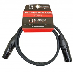 Cable DMX de 3 pines 91 cm  BLASTKING