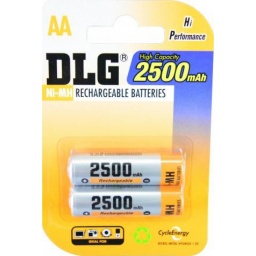 Pila Recargable AA DLG 2500mA. DLG