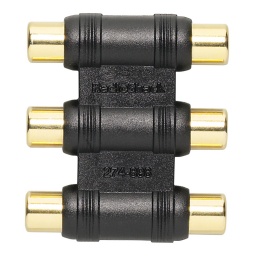 CONECTOR UNION 3 JACK RCA A 3 JACK RCA THEONE