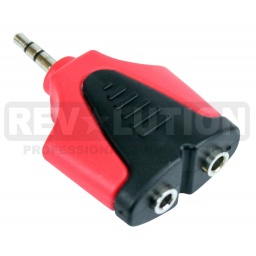 Adaptador doble jack 3.5 mm a plug 3.5 mm Revolution REVOLUTION