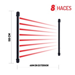 Barrera Exterior de 8 Haces Largo 155CM 30608