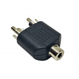 Adaptador Doble Plug Rca a  Jack 3.5MM Stereo GENERICO