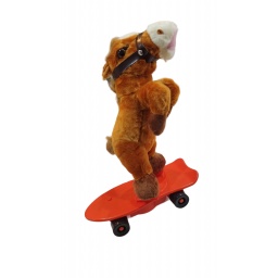 Peluche Caballito en Skate 27 cm Que se Mueve