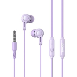 Auricular Intrauditivo Manos Libres con Conector 3.5 Lila Bwoo BWOO