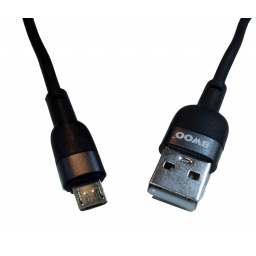 Cable de Datos y Carga Microusb a USB - 2.4AH 1MT. BWOO