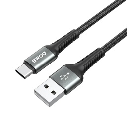 Cable de Datos y Carga Usb-c Con Malla - 2.4AH 2M BWOO