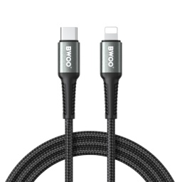 Cable de Datos y Carga Usb-c a Lightning con Malla 27W - 2M BWOO