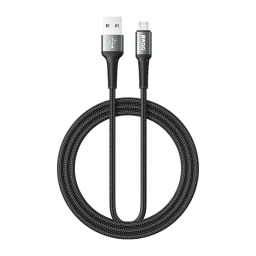 Cable de Datos y Carga Microusb a USB Con malla - 2.4AH 1MT. BWOO