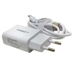 Cargador de Pared C/ Cable Iphone 18W - Quick Charge TREQA