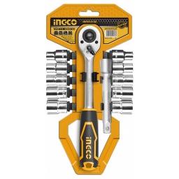 Juego 12 Dados Tubo Llave Crique 1/2" HKTS12122 INGCO