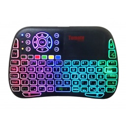 Teclado Mini Inalambrico Ptv Box Bluetooth Retroiluminado con Voz