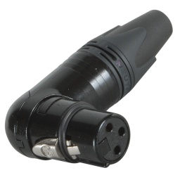 Conector XLR hembra acodado NEUTRIK