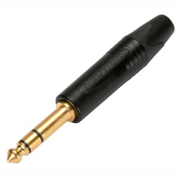 Plug 14 (6.5m) Stereo Gold BLK NEUTRIK