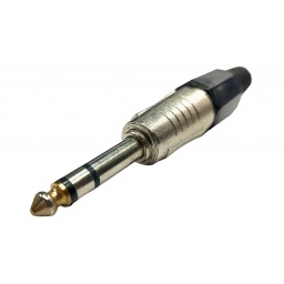 Plug 14 ((6.5mm)) Stereo Metlico negro o verde BK