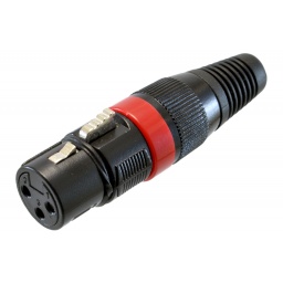 Conector Hembra Xlr Negro THEONE