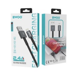 Cable de Datos y Carga Microusb a USB - 2.4AH 1MT. BWOO