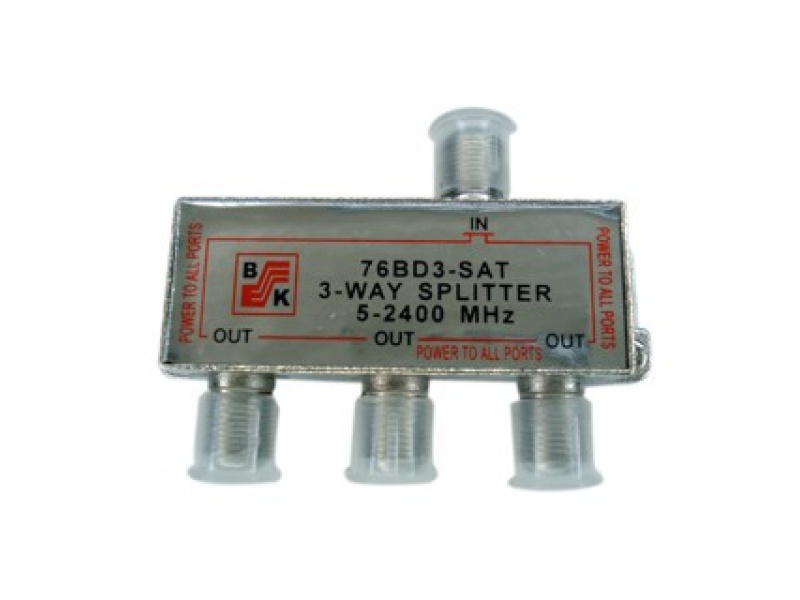 SPLITTER 3VIAS BK 950-2400MHZ BK