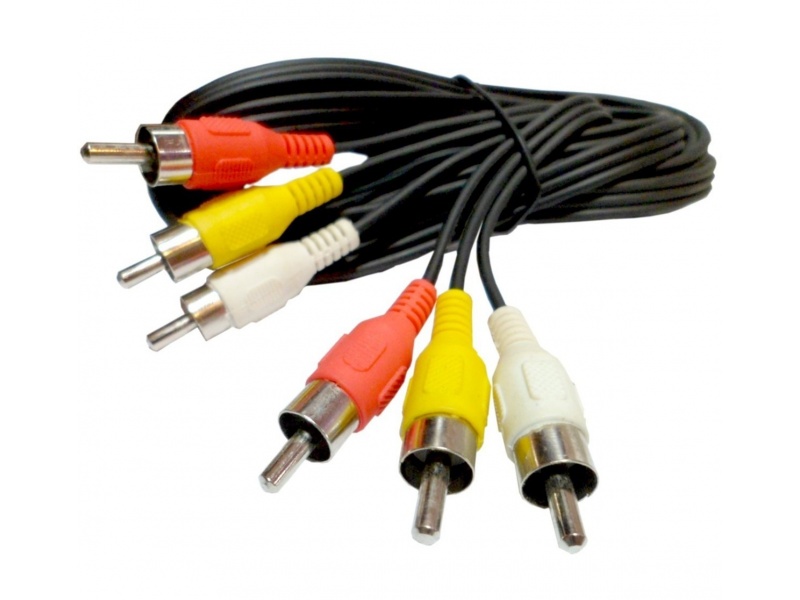 Cable 3 rca 3 rca video 1.80mts.